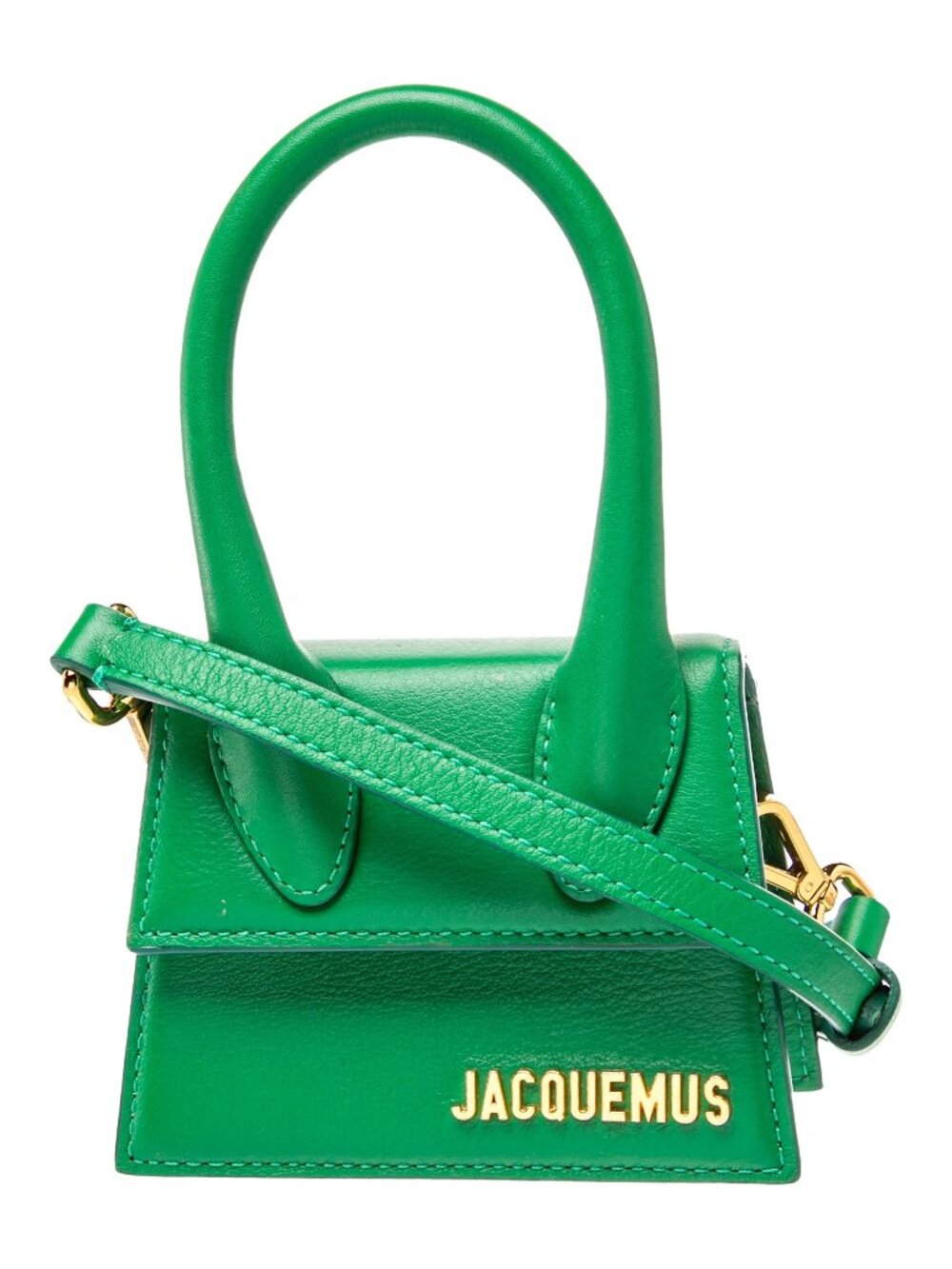 Jacquemus Le Chiquito Green Leather Bag with Strap Like New